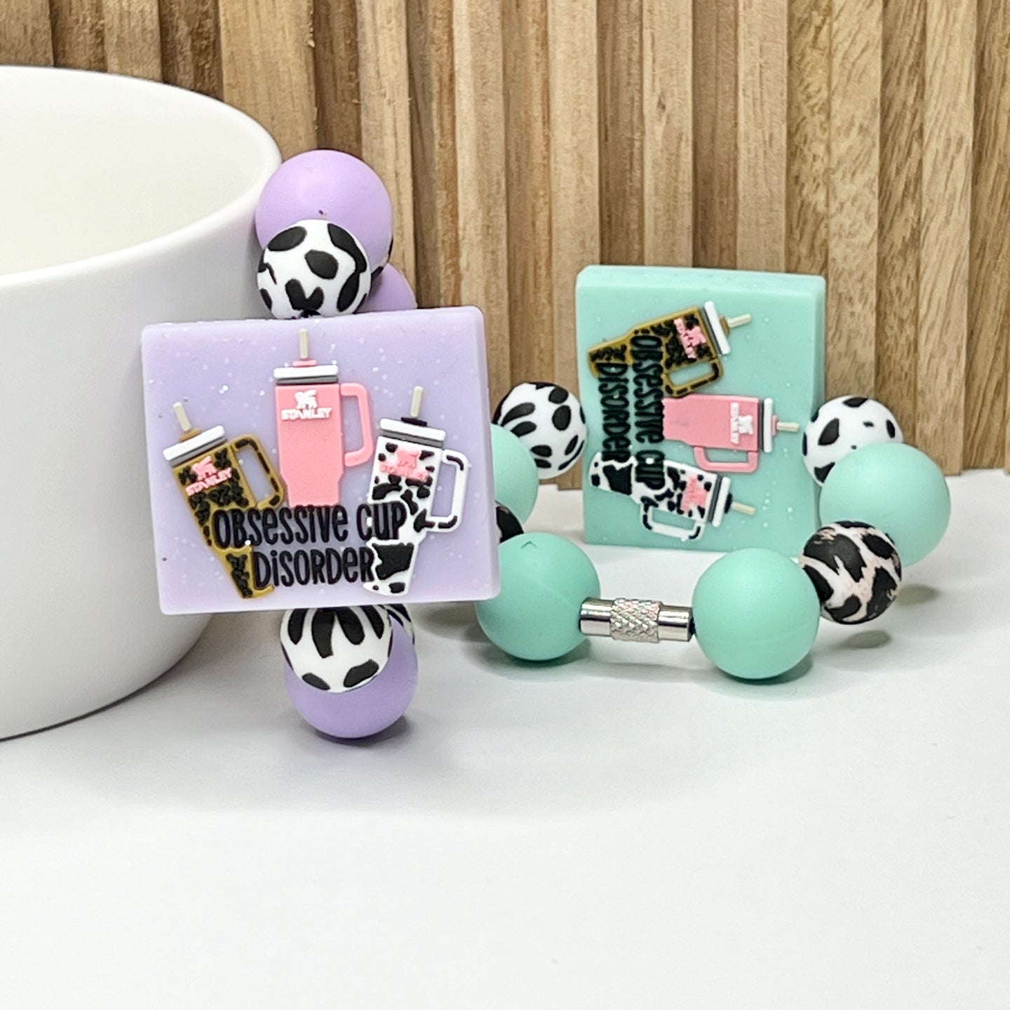 Purple Obsessive Cup Charm